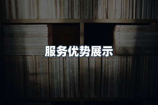 服务优势展示